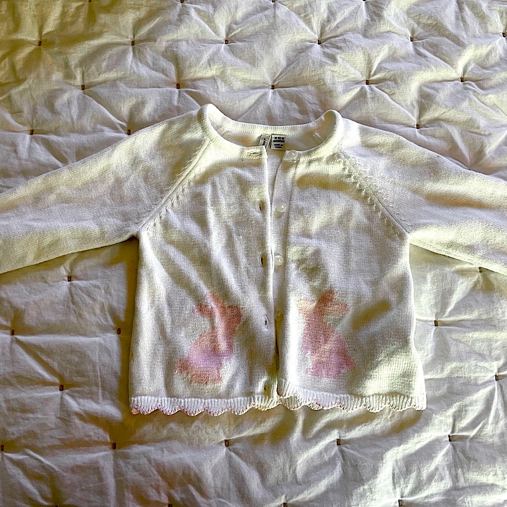 Janie & Jack bunny cardigan